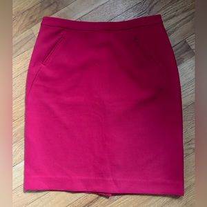 LOFT Red pencil Skirt